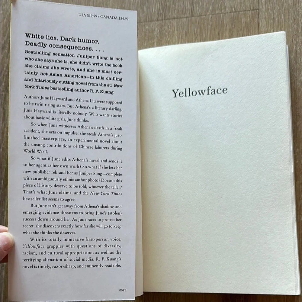 Yellowface by R.F. Kuang Book - Picture 2 of 7